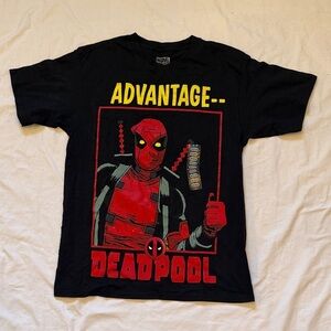 Marvel Deadpool Black and Red Tee